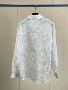 Trend4us Vintage Sheer Streetwear Button-Up Blouse
