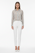 Trend4us Vintage Sheer Streetwear Button-Up Blouse
