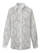 Trend4us Vintage Sheer Streetwear Button-Up Blouse