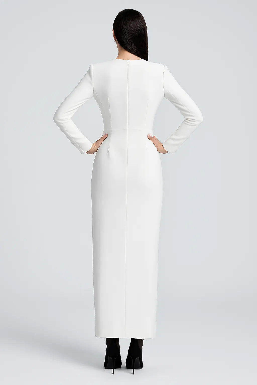 Trend4us Luxe Embellished Floral Slit Maxi Dress