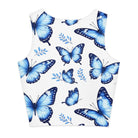 Butterflies Cotton Crop Top | Trend4us