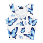 Butterflies Cotton Crop Top | Trend4us