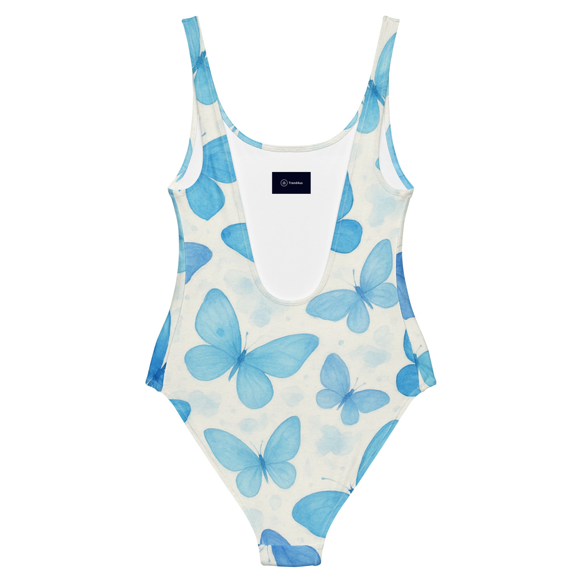 Blue Butterflies One-Piece Swimsuit | Trend4us