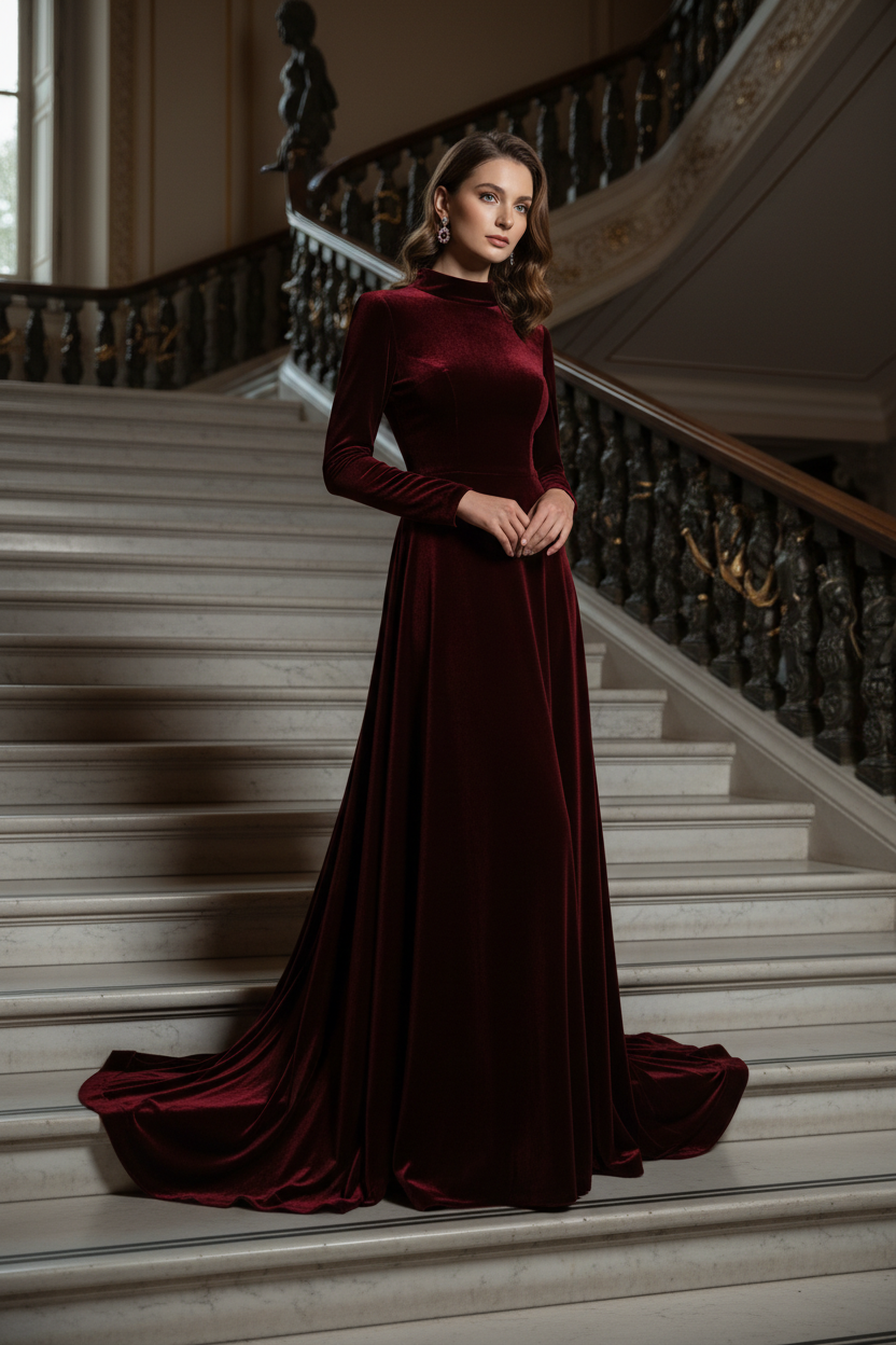 Occasion Wear - Burgundy