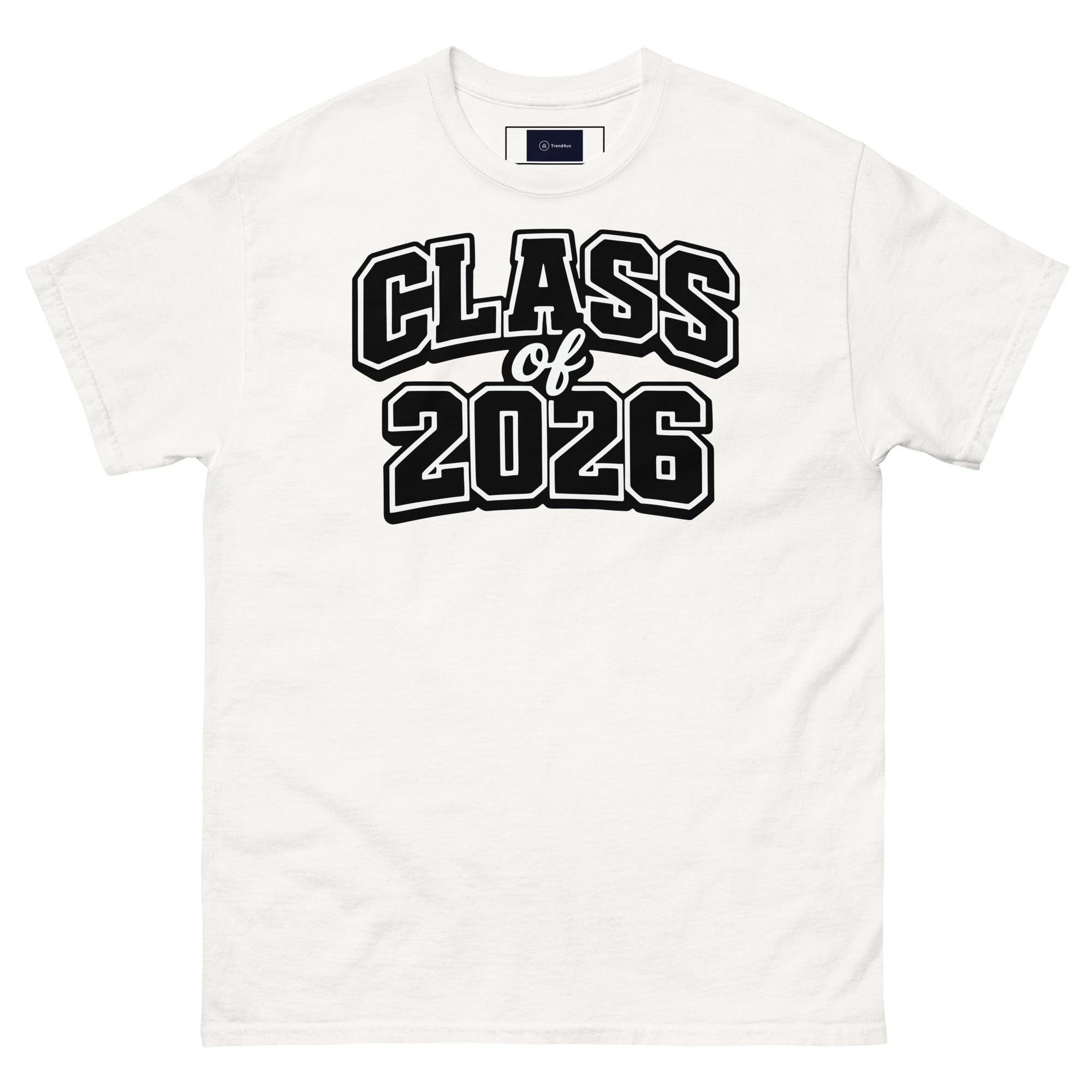 Unisex Classic Cotton Tee | Trend4us Class of 2026 - White