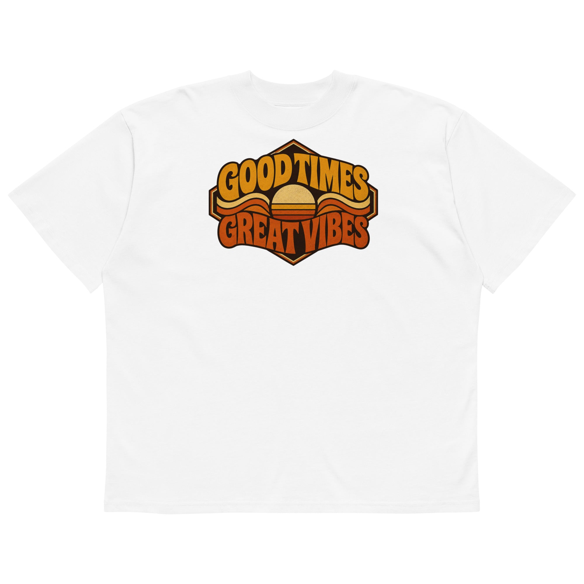 Organic Oversized Graphic T-Shirt | Trend4us - White