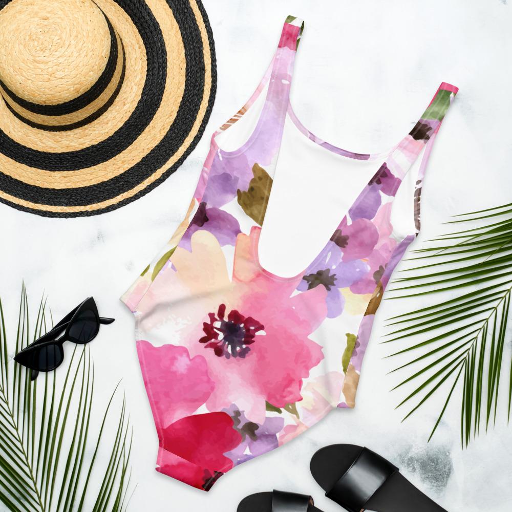 Beautiful Floral One-Piece Swimsuit