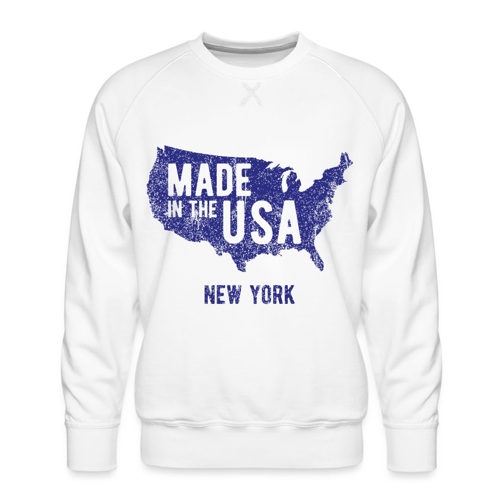 Premium Sweatshirt New York - white