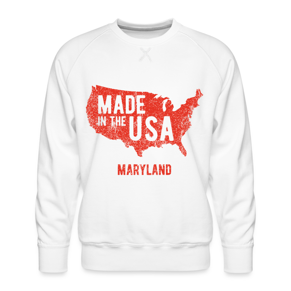 Premium Sweatshirt Maryland - white