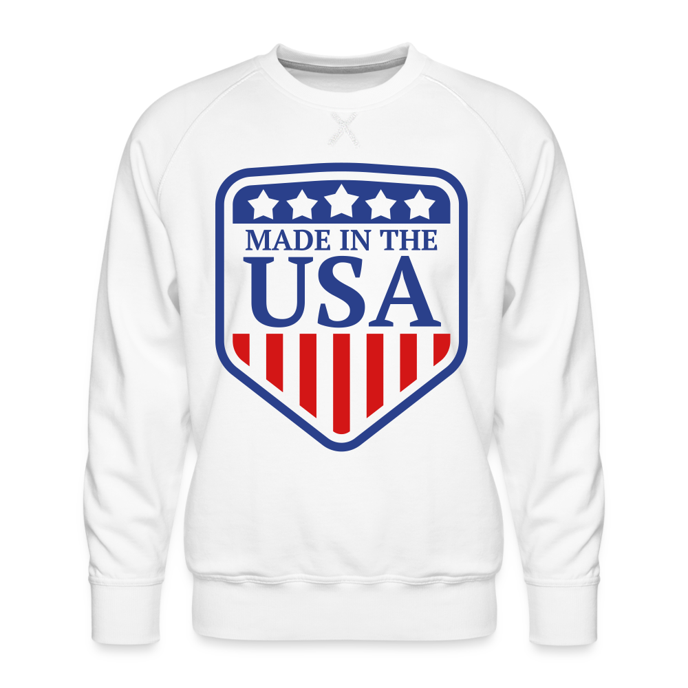 Premium Sweatshirt USA - white