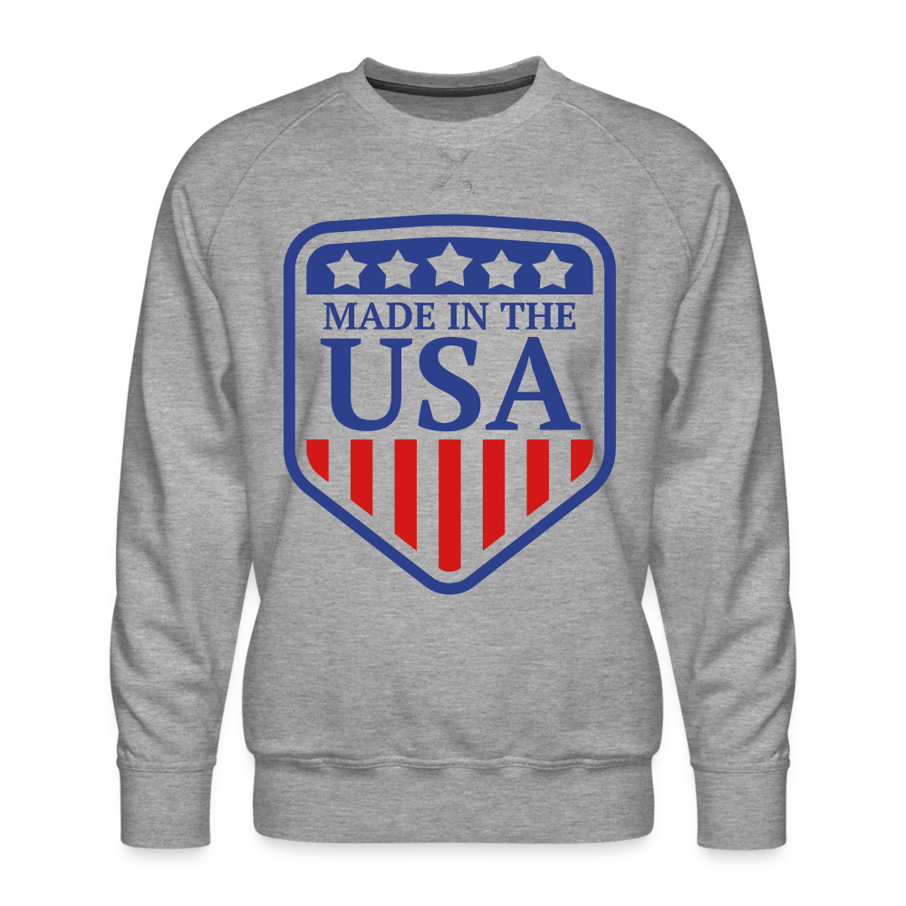 Premium Sweatshirt USA - heather grey