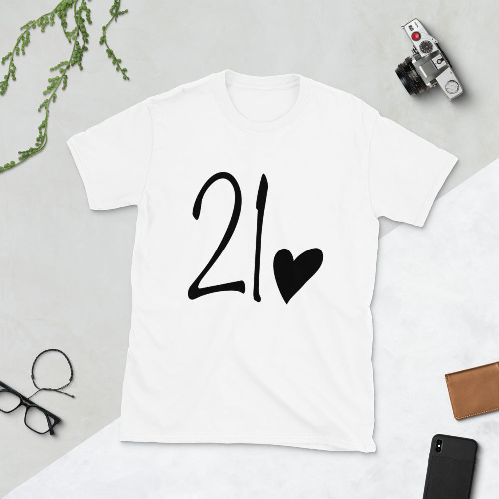 21st Birthday Short-Sleeve Unisex T-Shirt