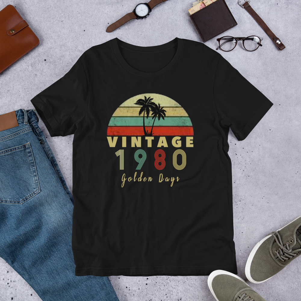 Vintage 1980 Short-Sleeve Unisex T-Shirt