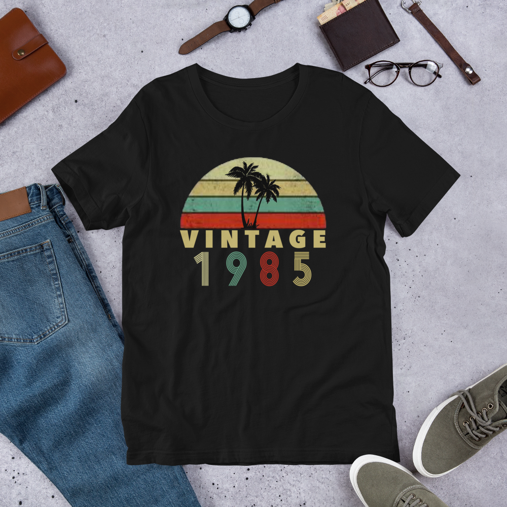 Vintage 1985 Short-Sleeve Unisex T-Shirt