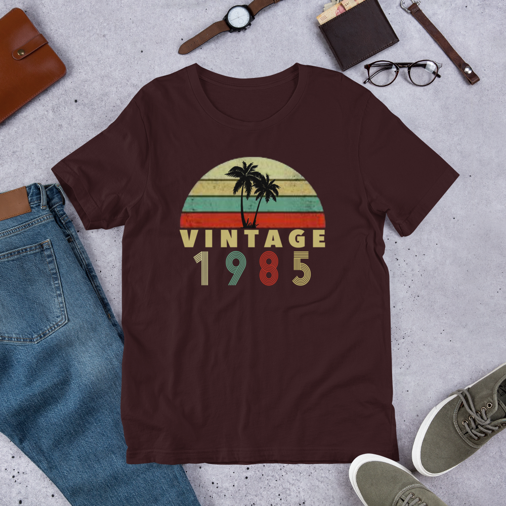 Vintage 1985 Short-Sleeve Unisex T-Shirt